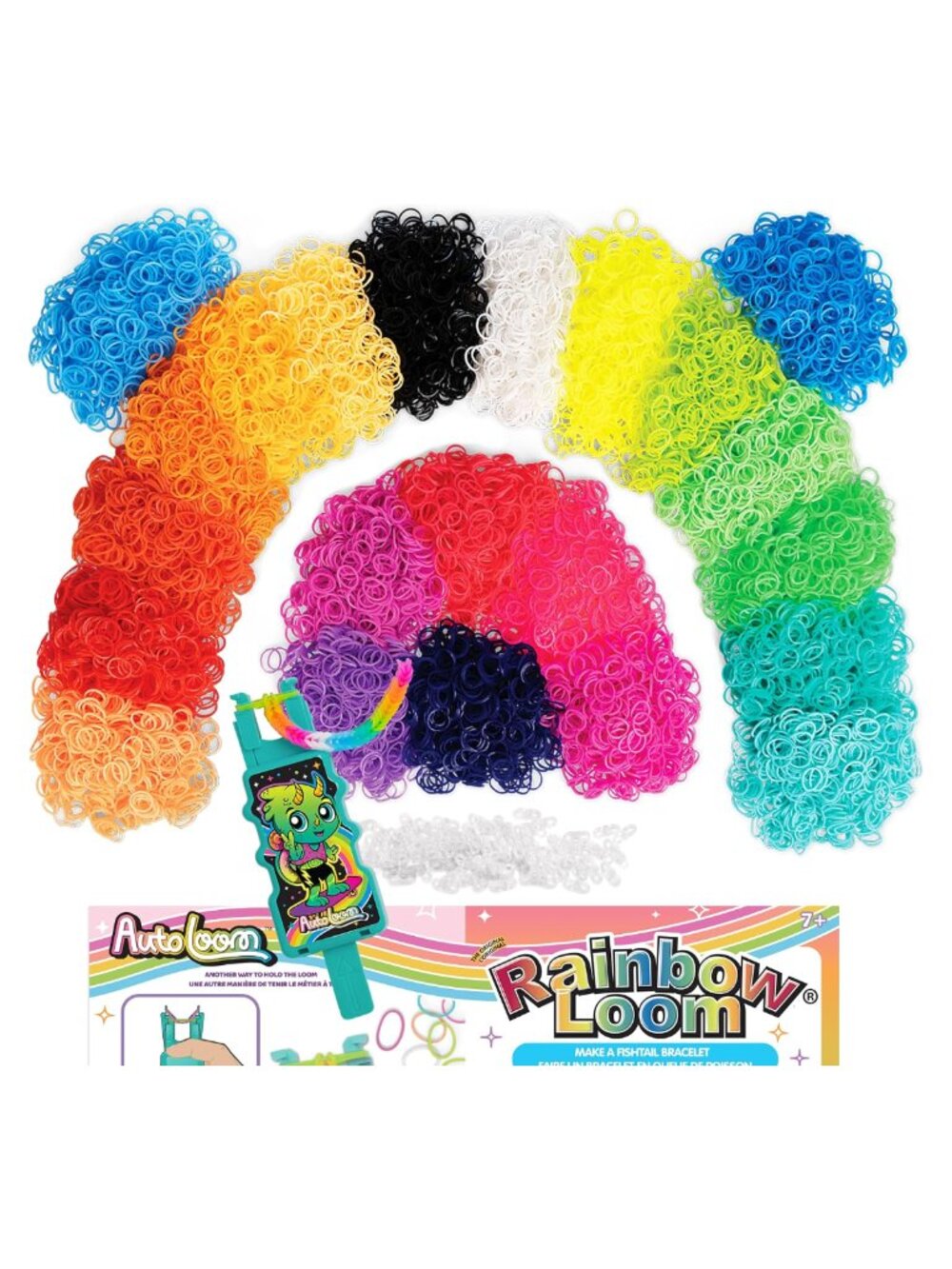 Rainbow Loom AutoLoom Bracelet Making Kit 11,000 Rubber Bands Jewelry Craft